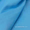 Tejidos de color azul celeste de poliéster liso teñido respetuoso con la piel